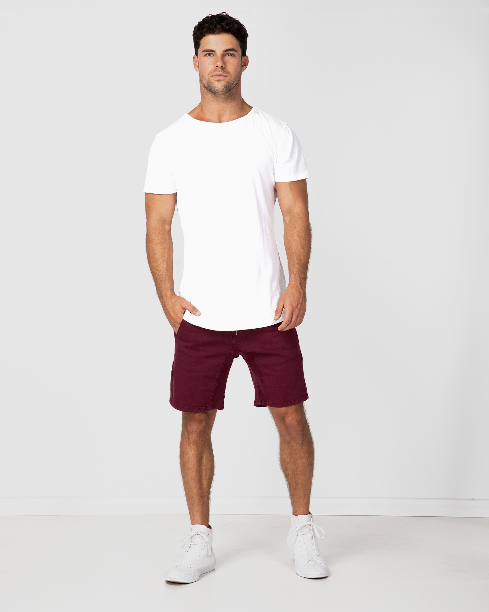 HUDSON MAROON SHORTS