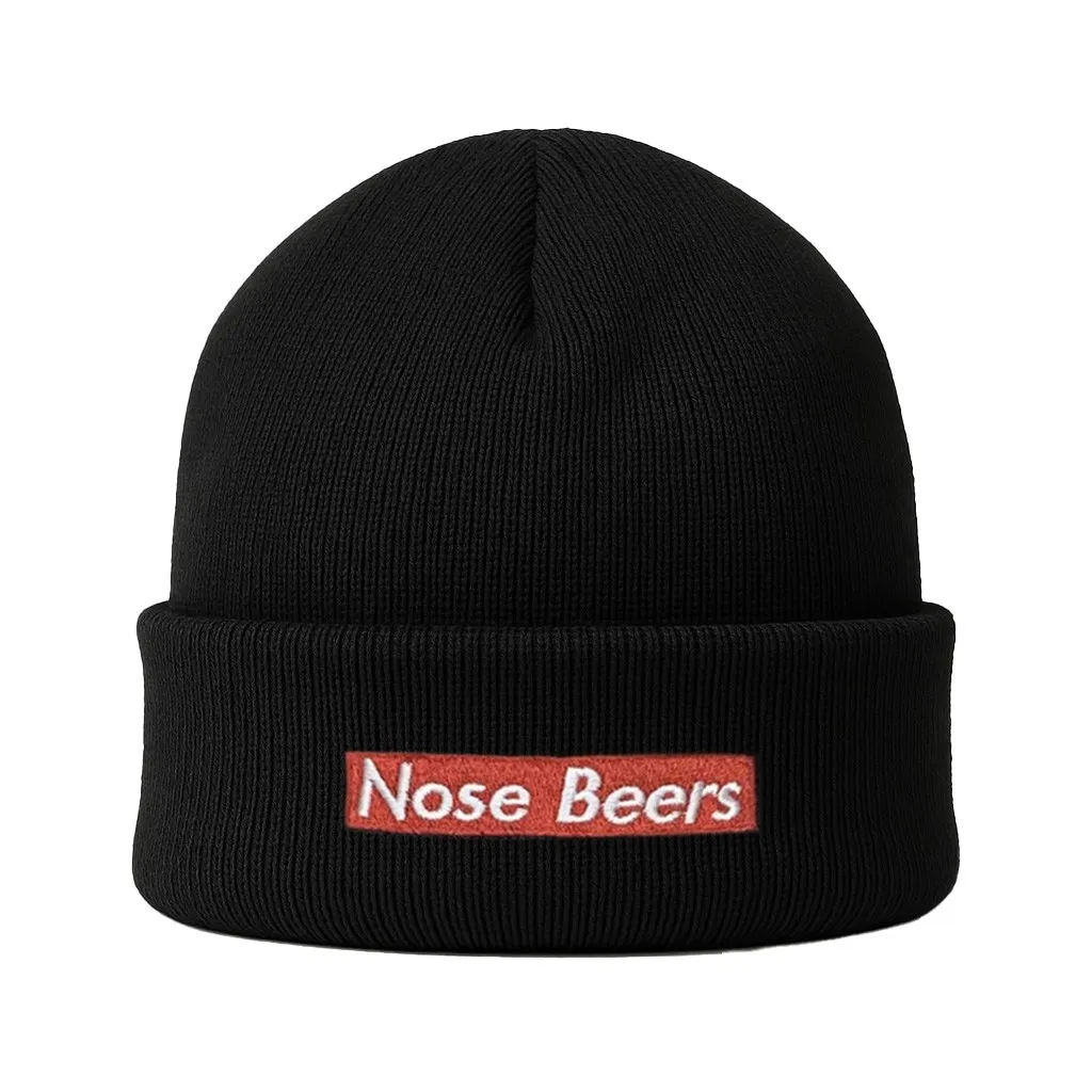 NOSE BEERS BLACK BEANIE