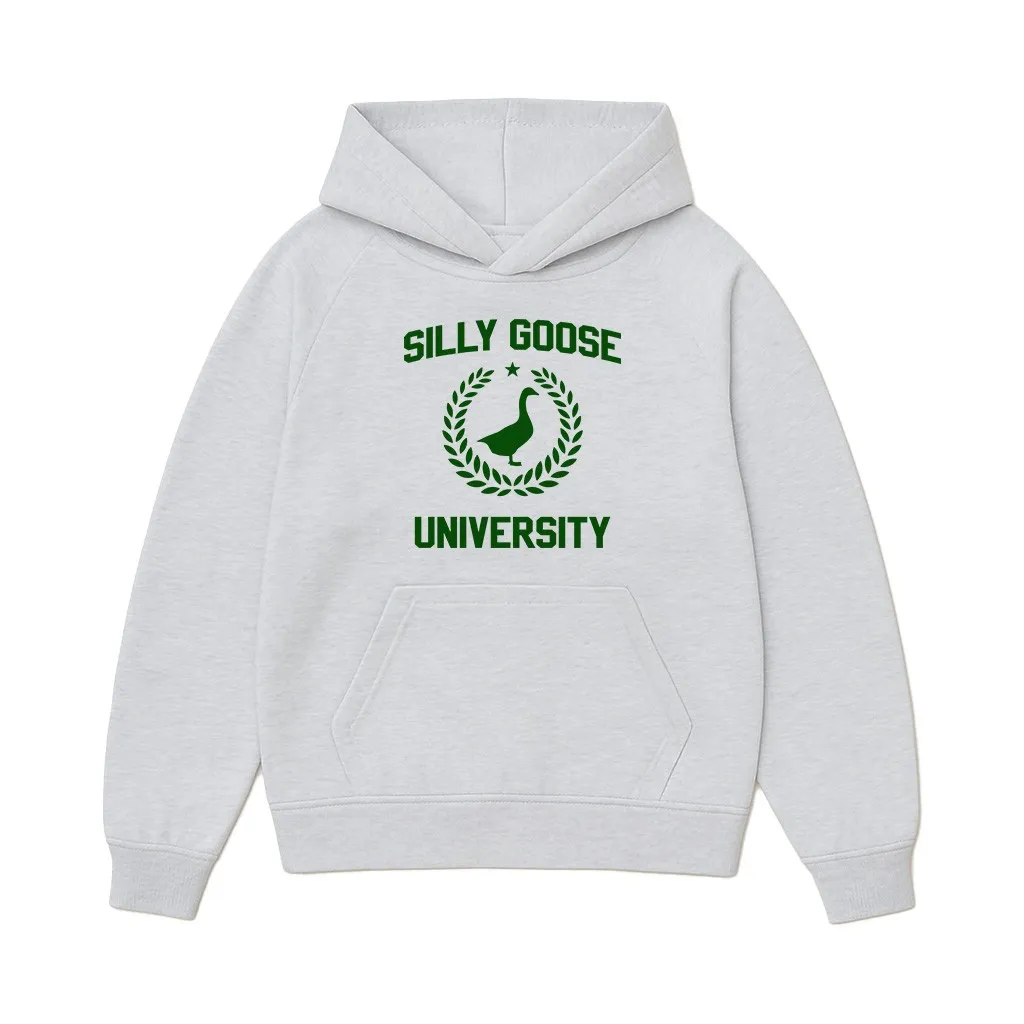 SILLY GOOSE WHITE MARLE HOODIE