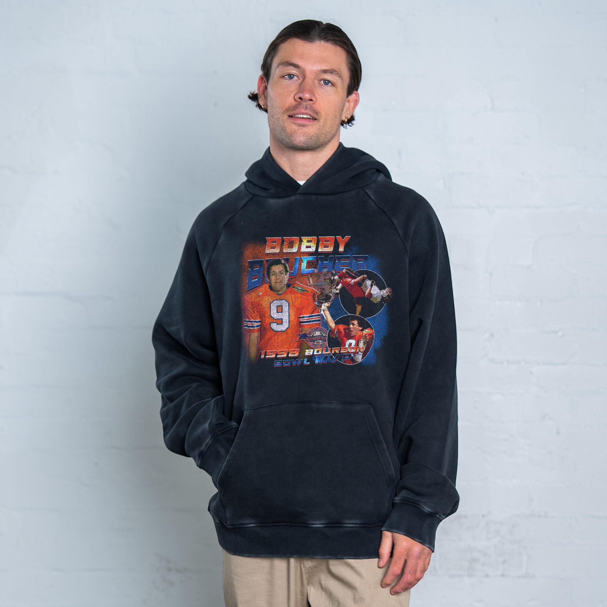 BOUCHER MVP VINTAGE BLACK HOODIE