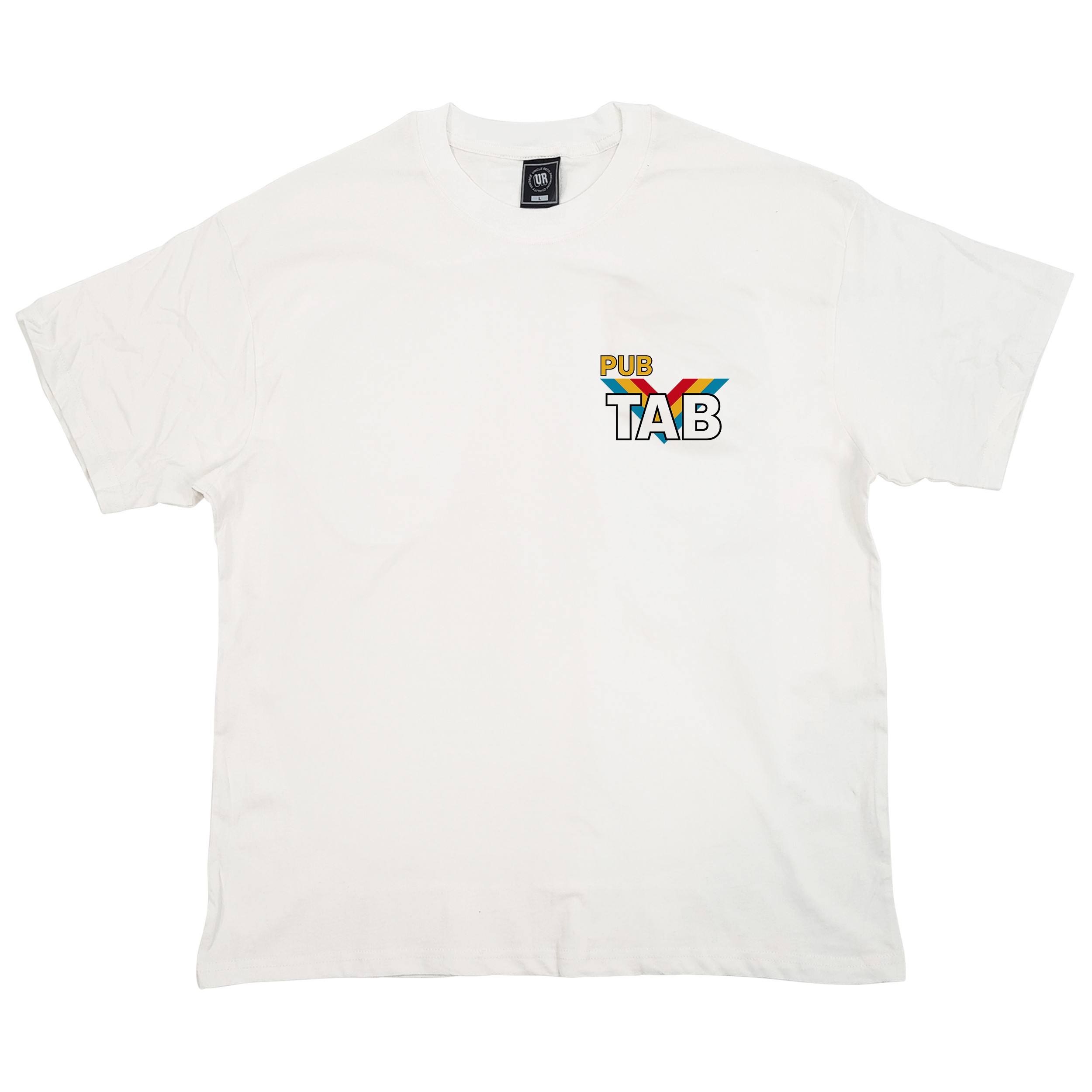 OFF WHITE PUB TAB POCKET PRINTED T-SHIRT
