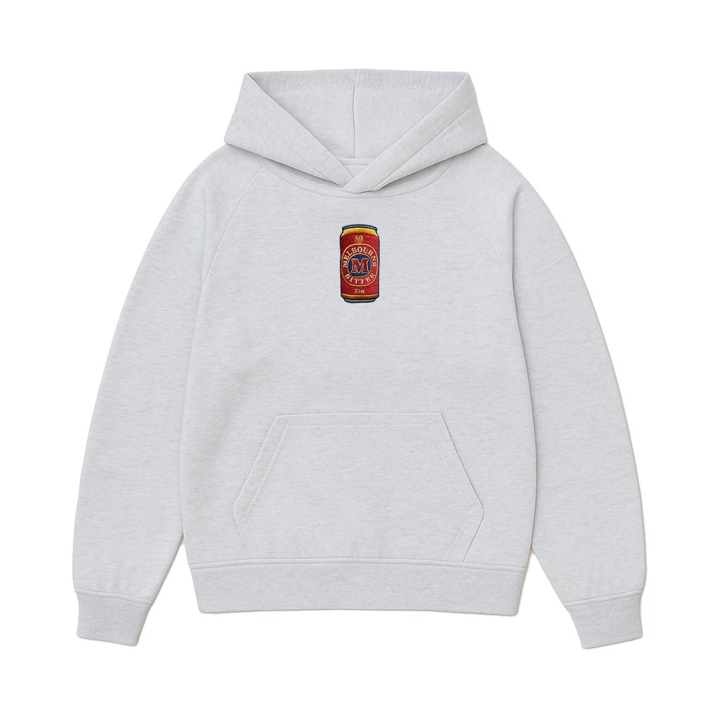 WHITE MARLE MELBOURNE BITTER CAN EMBROIDERED HOODIE
