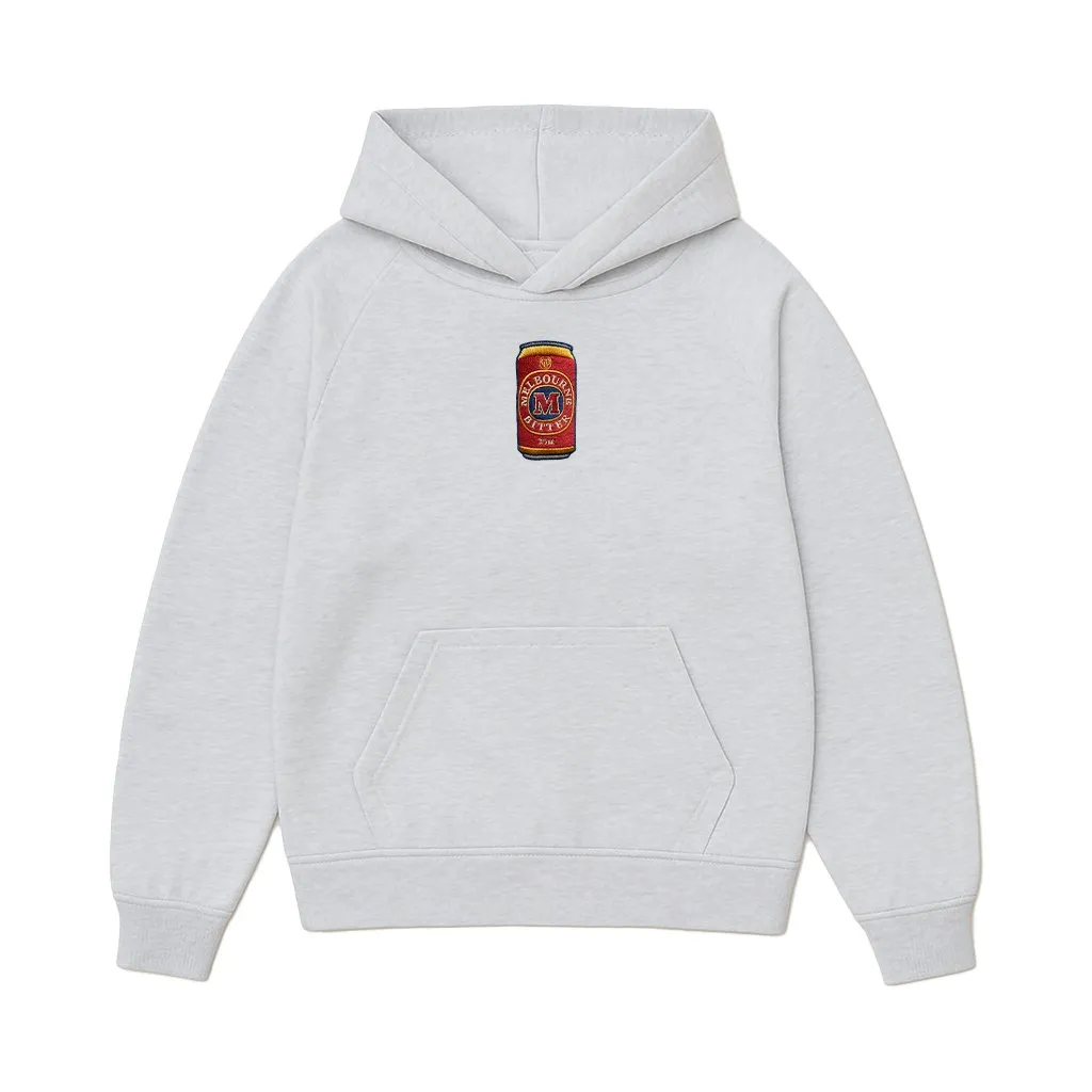 WHITE MARLE MELBOURNE BITTER CAN EMBROIDERED HOODIE