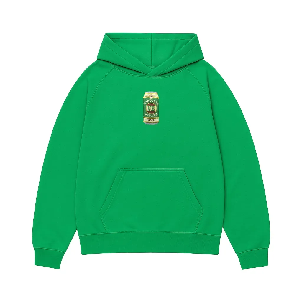 GREEN VB CAN EMBROIDERED HOODIE