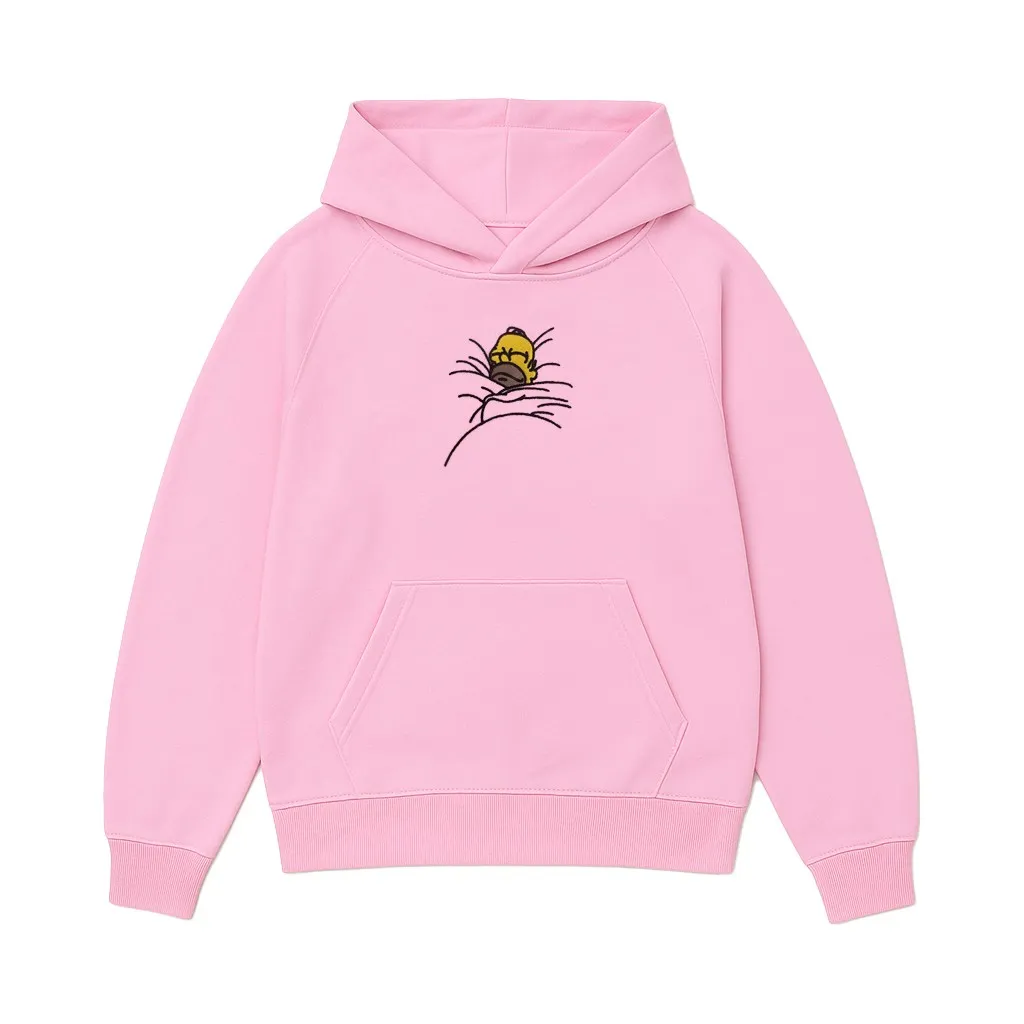 TOASTY CINNAMON BUN EMBROIDERED PINK HOODIE