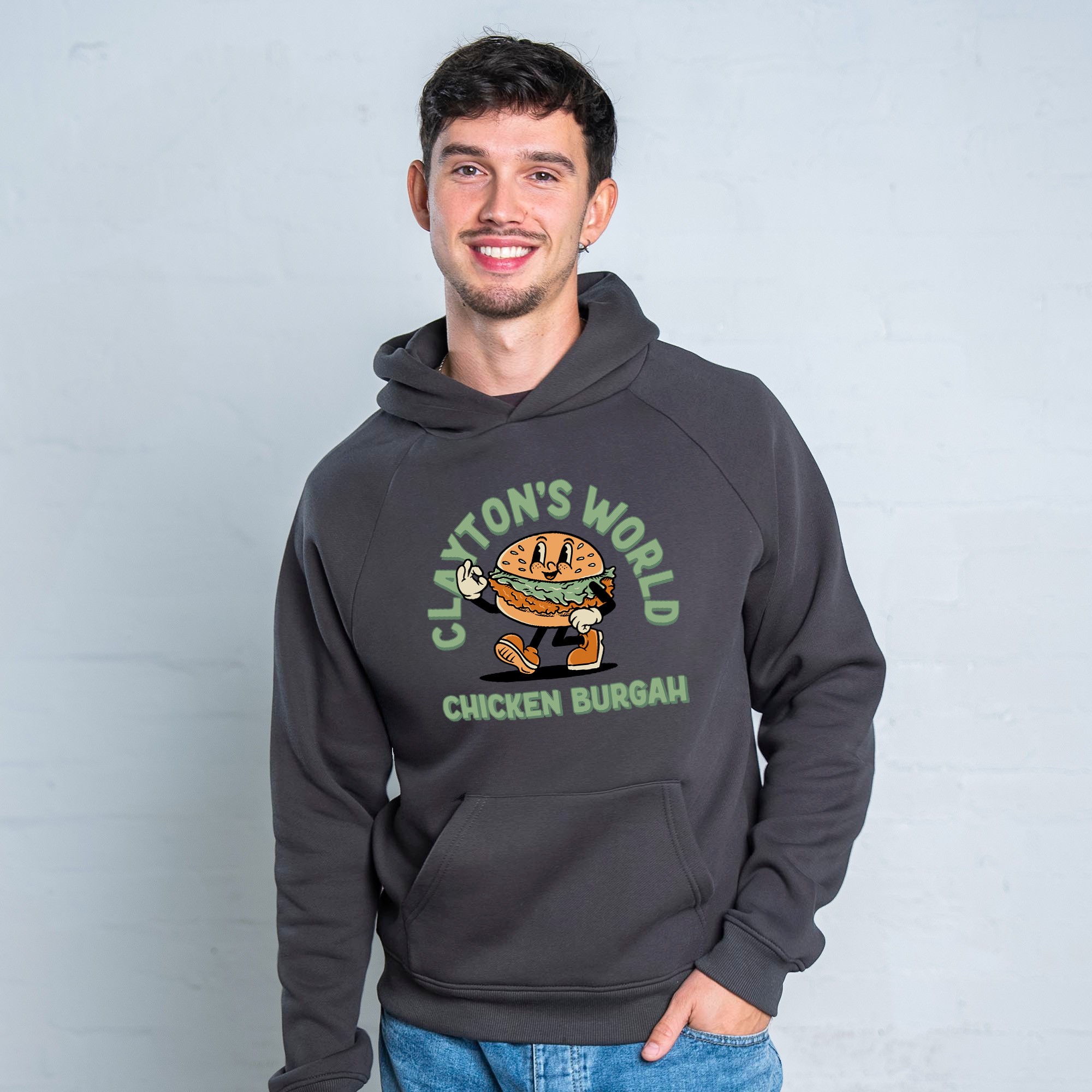 GRAPHITE CLAYTON'S WORLD HOODIE