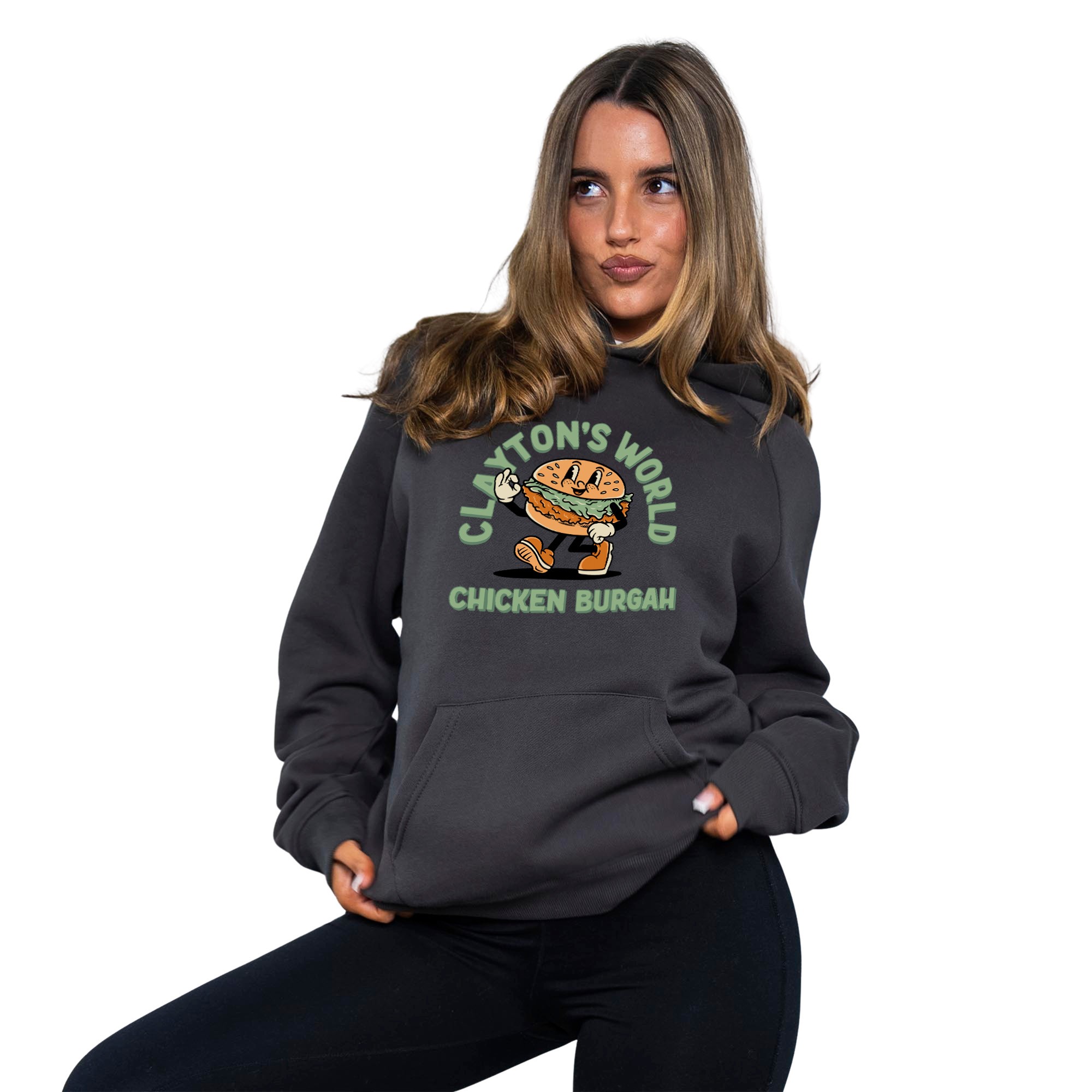 GRAPHITE CLAYTON'S WORLD HOODIE