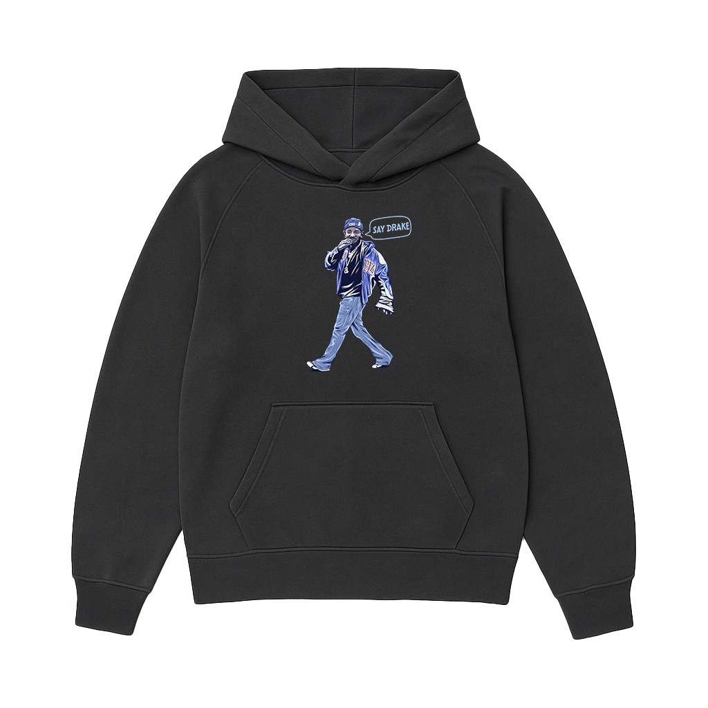 SAY DRAKE GRAPHITE HOODIE