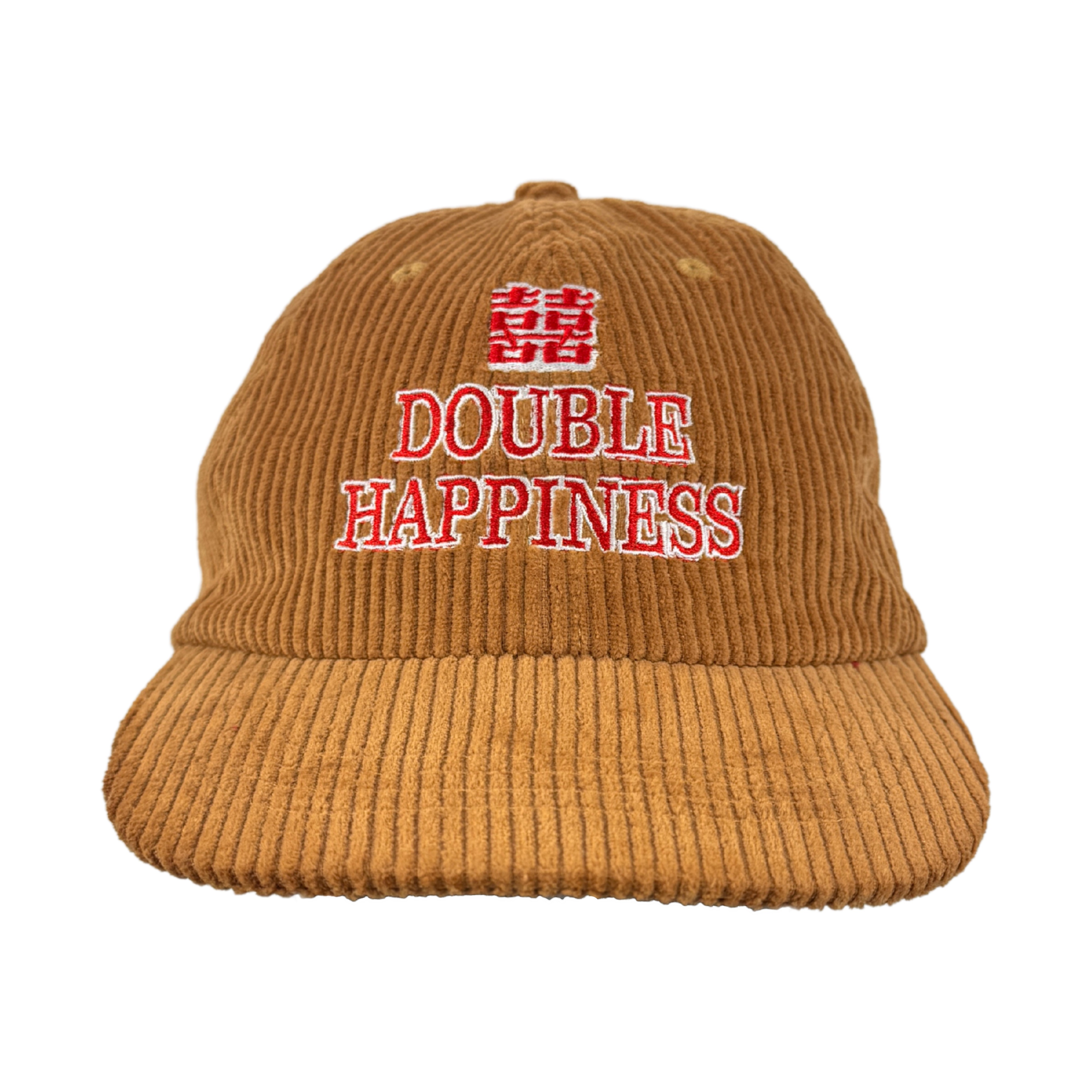 DOUBLE HAPPINESS BROWN CORD HAT