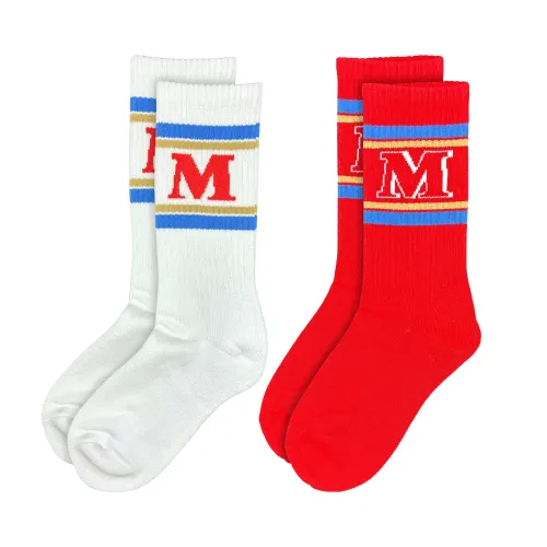 MELBOURNE STRIPE SPORTS SOCKS 2 PACK