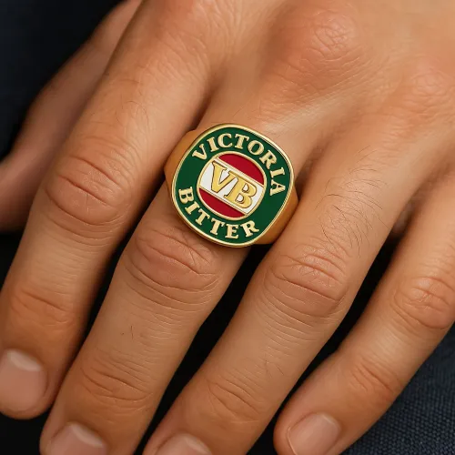 VB GOLD SIGNET RING