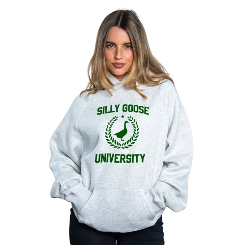 SILLY GOOSE WHITE MARLE HOODIE