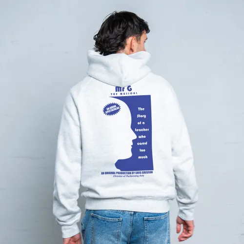 MR. THE MUSICAL WHITE MARLE HOODIE