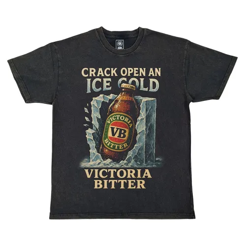 VINTAGE CRACK OPEN A COLD VB T-SHIRT